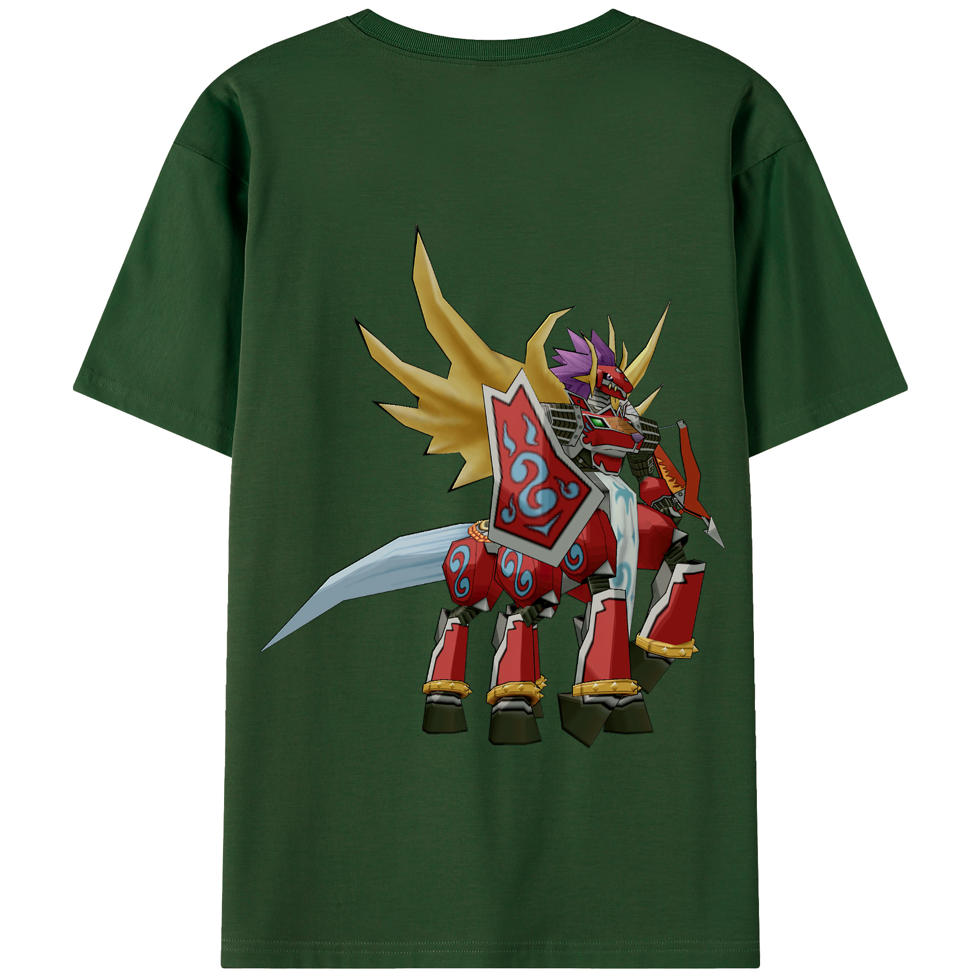 （画像用） Digimon デジタルモンスター/デジモン 綿100％半袖Tシャツ（背面プリント）